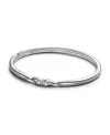 Pandora Infinite Double Facing Lab-grown Diamond Bangle Bracelet In Sterling Silver