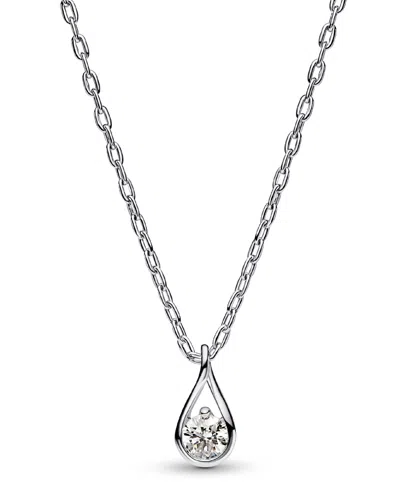 Pandora Infinite Lab-grown Diamond Pendant Necklace In Sterling Silver