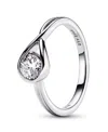 Pandora Infinite Lab-grown Diamond Ring In Sterling Silver