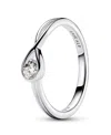 Pandora Infinite Lab-grown Diamond Ring In Sterling Silver