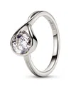 Pandora Infinite Lab-grown Diamond Ring In White Gold