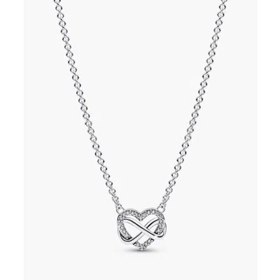 Pandora Infinity Heart Sterling Silver Necklace