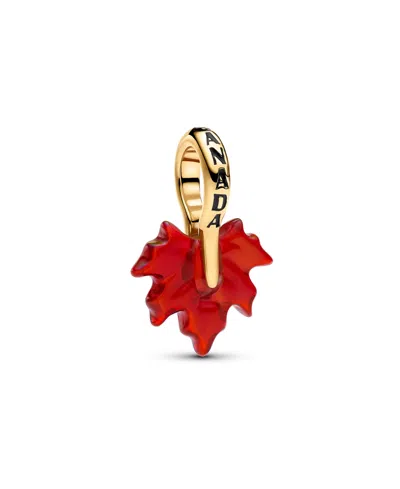 Pandora Lab-created Opal Maple Leaf Dangle Charm In Multi