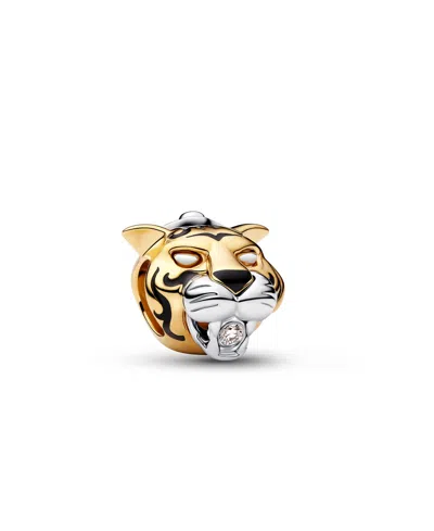 Pandora Lab-grown Diamond Disney Princess Jasmine Rajah Charm In Gold