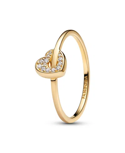 Pandora Lab-grown Diamond Heart Talisman Ring (0.04 Ct. T.w.) In 14k Gold