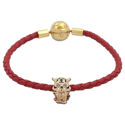 Pandora Ladies Chinese Tiger Charm And Bracelet Set In Red