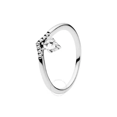Pandora Ladies Sterling Silver Classic Wishbone Ring In Silver Tone