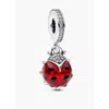 Pandora Ladybird Sterling Silver Dangle In Metallic
