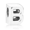 Pandora Letter B Silver Charm In Silver