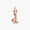 Pandora Letter D Script Alphabet Dangle Charm In Gold
