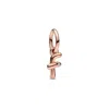 Pandora Letter F Script Alphabet Dangle Charm In Gold