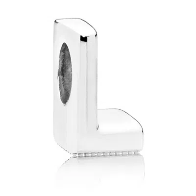 Pandora Letter L Silver Charm In Metallic