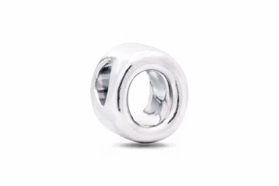 Pandora Letter O Charm In Sterling Silver With Heart Pattern - In Metallic