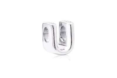 Pandora Letter U Alphabet Charm In Metallic
