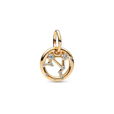 Pandora Libra Zodiac Dangle Charm In Gold