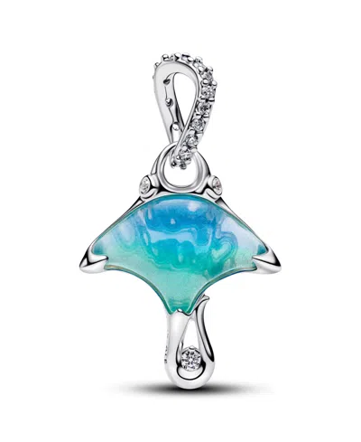 Pandora Manta Ray Dangle Charm In Blue