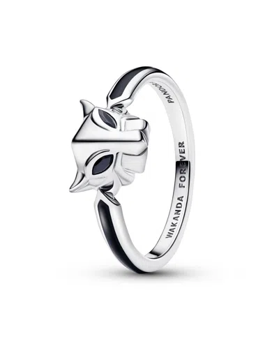 Pandora Marvel Black Panther Ring In Sterling Silver