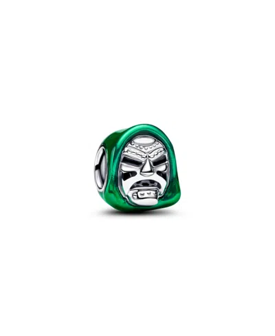 Pandora Marvel Doctor Doom Sterling Silver Charm In Green
