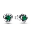 PANDORA MAY BIRTHSTONE ETERNITY CIRCLE STUD EARRINGS