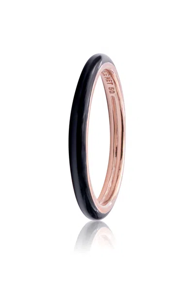 Pandora Me Black Enamel Ring In Pattern