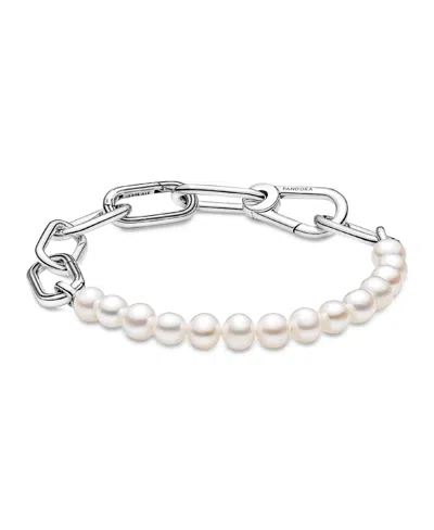 Pandora Me Sterling Silver Treated Freshwater Cultured Pearl Bracelet