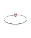 PANDORA PANDORA MOMENTS 14K PLATED & SILVER CLASP BANGLE