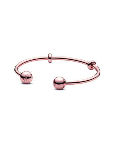 Pandora Moments 14k Rose Gold Plated Bangle Bracelet