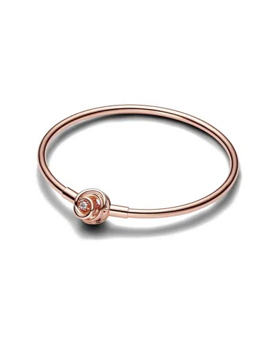 PANDORA PANDORA MOMENTS 14K ROSE GOLD PLATED BANGLE BRACELET