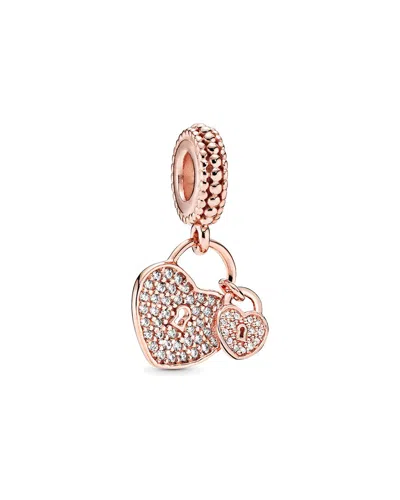 Pandora Moments 14k Rose Gold Plated Cz Charm
