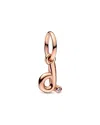 Pandora Letter D Script Alphabet Dangle Charm
