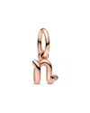 PANDORA PANDORA MOMENTS 14K ROSE GOLD PLATED CZ DANGLE CHARM