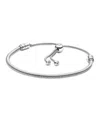 Pandora Moments Cubic Zirconia Snake Chain Slider Bracelet