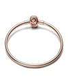Pandora Moments Encircled Clasp Bangle In Gold