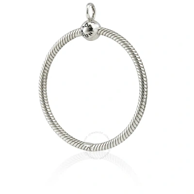 Pandora Moments Large O Pendant In Sterling Silver In Metallic