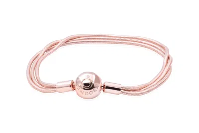 Pandora Moments Multi Snake Chain Bracelet In Gold