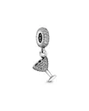 Pandora Moments Silver Cz Charm In Silver