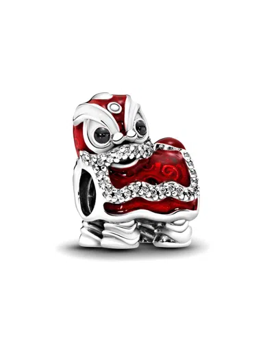 Pandora Moments Silver Cz Charm In Metallic