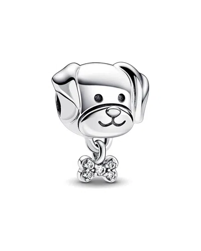 Pandora Moments Silver Cz Charm In White