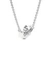 Pandora Moments Silver Pendant Necklace In White