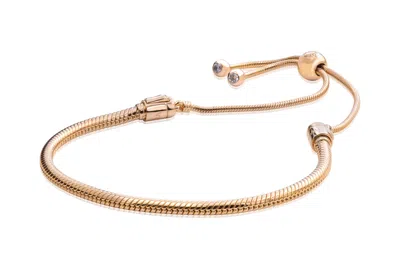 Pandora Moments Snake Chain Slider Bracelet - In Gold