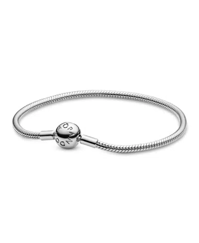 Pandora Moments Sterling Silver Snake Chain Bracelet In Gold