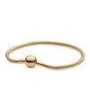 Pandora Moments Sterling Silver Snake Chain Bracelet In Gold