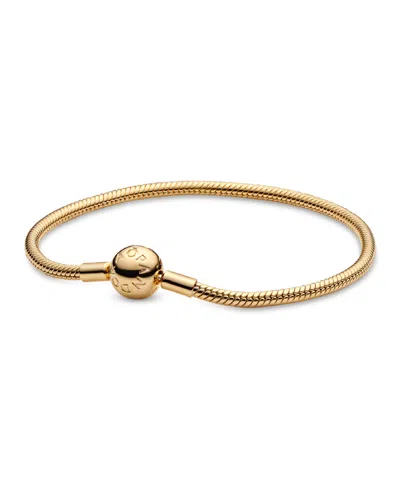 Pandora Moments Sterling Silver Snake Chain Bracelet In Moments Sterling Silver Snake Chain,gol