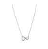 Pandora Moments Sterling Silver Sparkling Cubic Zirconia Infinity Collier Necklace In Silver