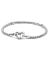 Pandora Moments Studded Chain Bracelet In Metallic