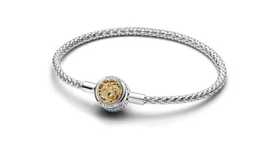 Pandora Moments Studded Chain Bracelet In Metallic