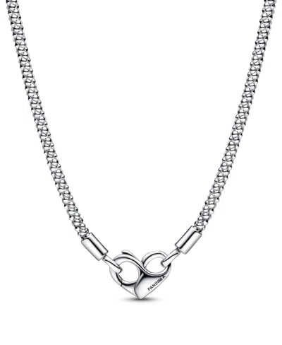 Pandora Sterling Silver Moments Studded Chain Necklace