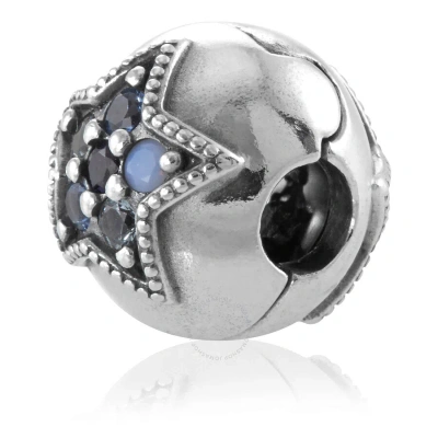 Pandora Moon And Night Sky Charm In Sterling Silver In Multi