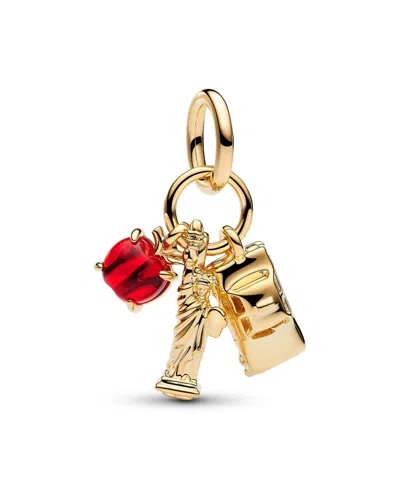 Pandora Murano Glass New York Icons Dangle Charm In Gold