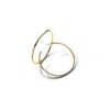 Pandora Open 65 Mm Hoops 14k Gold Plating In Brown